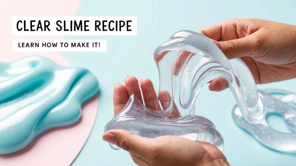 Step-by-step guide to making clear, stretchy slime with our easy recipe for beginners.